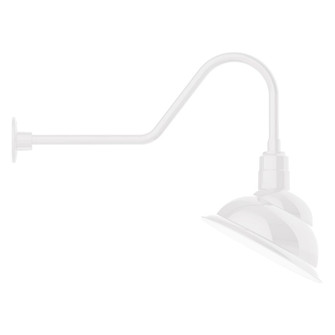 Emblem LED Gooseneck Wall Light in White (518|GNC122-44-L13)