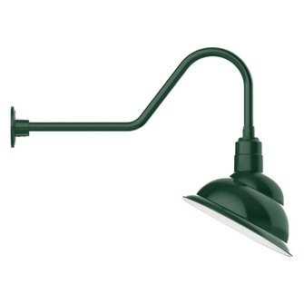 Emblem LED Gooseneck Wall Light in Forest Green (518|GNC122-42-B01-L13)