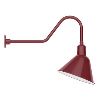 Angle LED Gooseneck Wall Light in Barn Red (518|GNC104-55-B01-L13)