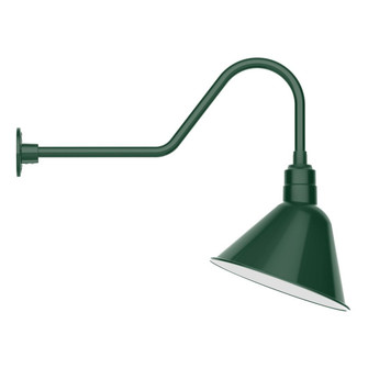 Angle LED Gooseneck Wall Light in Forest Green (518|GNC104-42-L13)