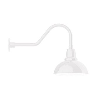 Cafe LED Gooseneck Wall Light in White (518|GNB106-44-L12)