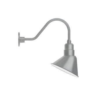Angle LED Gooseneck Wall Light in Painted Galvanized (518|GNA102-49-B03-L12)