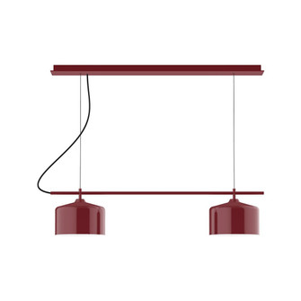 Axis Two Light Linear Chandelier in Barn Red (518|CHE419-55-C27)