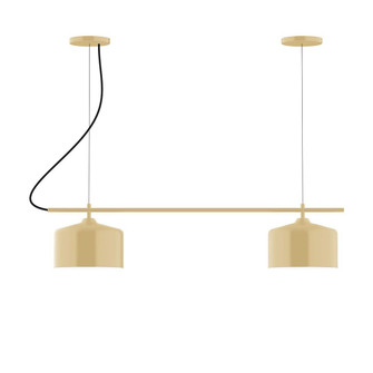 Axis Two Light Linear Chandelier in Ivory (518|CHB419-17-C24)