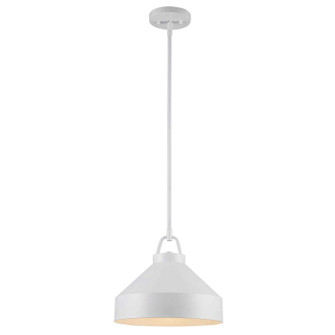 One Light Pendant in White (110|PND-2242 WH)
