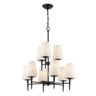 Nine Light Chandelier in Black (110|71899 BK)