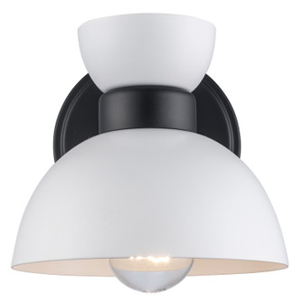 One Light Wall Sconce in White / Black (110|71851 WH-BK)