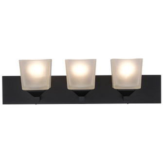 Edwards Three Light Vanity in Black (110|2803 BK)