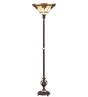 Shell With Jewels One Light Torchiere in Mahogany Bronze (57|271651)