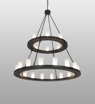 Loxley 24 Light Chandelier in Black Metal (57|270818)