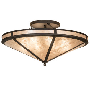 Craftsman Eight Light Semi-Flushmount in Oil Rubbed Bronze (57|268978)