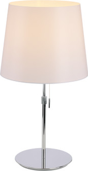 Sleeker One Light Table Lamp in Polished Chrome (463|PT040743-CM/WH)
