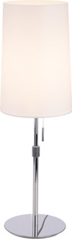 Sleeker One Light Table Lamp in Polished Chrome (463|PT040741-CM/WH)
