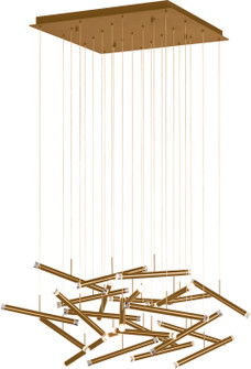 Seesaw LED Chandelier in Brushed Champagne (463|PP020236-BC)