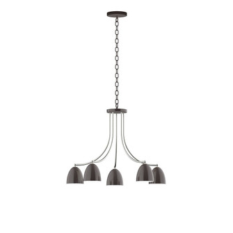 J-Series LED Chandelier in Architectural Bronze with Brushed Nickel (518|CHN417-51-96-L10)