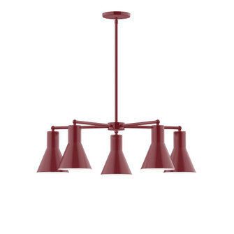 J-Series LED Chandelier in Barn Red (518|CHC436-55-L10)