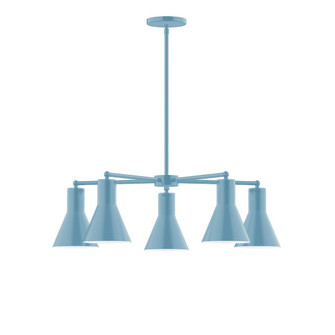 J-Series Five Light Chandelier in Light Blue (518|CHC436-54)