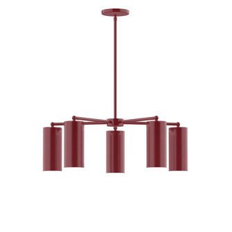 J-Series Five Light Chandelier in Barn Red (518|CHC418-55)