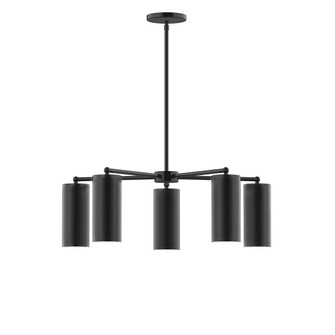 J-Series Five Light Chandelier in Black (518|CHC418-41)