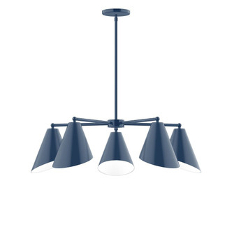 J-Series Five Light Chandelier in Navy (518|CHC415-50)