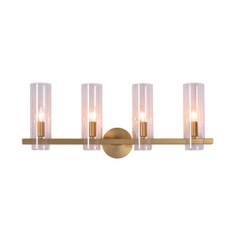 Colonna Four Light Wall Sconce in Warm Brass (508|KWS0133-4MBR)