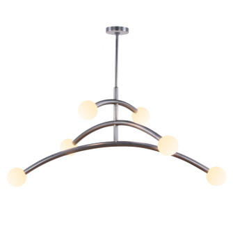 Dalia Six Light Chandelier in Rubbed Bronze (508|KCH3106-6BZ)