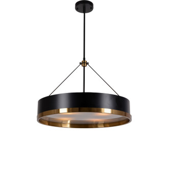 Pedesina LED Chandelier in Matte Black & Warm Brass (508|KCH0127-4)