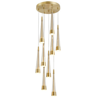 Sunnyvale LED Chandelier in Brass (78|AC6829BR)