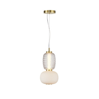 Cyra LED Pendant in Brass (78|AC6701BR)