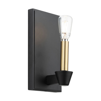 Notting Hill One Light Wall Sconce in Black and Brushed Brass (78|AC11981BB)