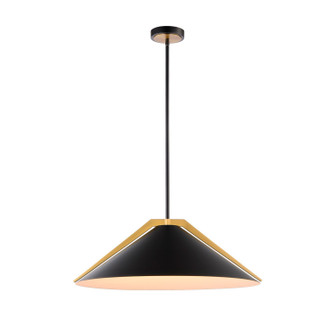 Baltic Three Light Pendant in Black and Brushed Brass (78|AC11914BK)