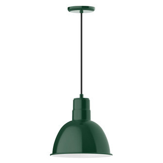 Deep Bowl One Light Pendant in Forest Green (518|PEB116-42-C27-W12)