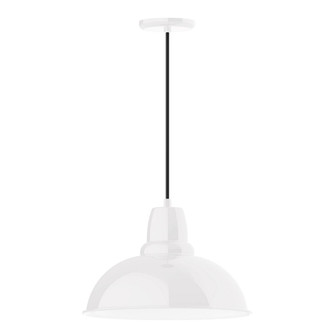 Cafe One Light Pendant in White (518|PEB108-44-G05)