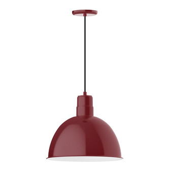 Deep Bowl One Light Pendant in Barn Red (518|PEB117-55-C23-W16)