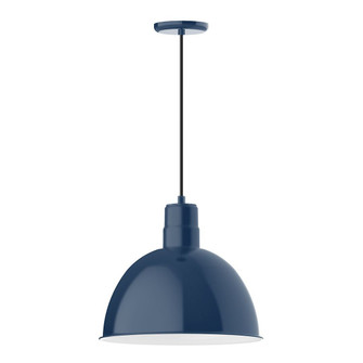 Deep Bowl One Light Pendant in Navy (518|PEB117-50-W16)