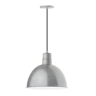 Deep Bowl One Light Pendant in Painted Galvanized (518|PEB117-49-C21-G05)