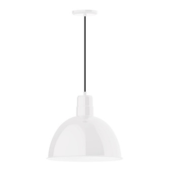 Deep Bowl One Light Pendant in White (518|PEB117-44-C04-W16)