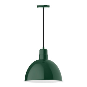 Deep Bowl LED Pendant in Forest Green (518|PEB117-42-C16-L13)