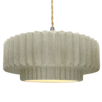 Radiance One Light Pendant in Celadon Green Crackle (102|CER-6555-CKC-NCKL-BEIG-TWST)