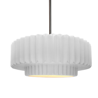 Radiance LED Pendant in Gloss Grey (102|CER-6553-GRY-NCKL-BEIG-TWST-LED1-700)