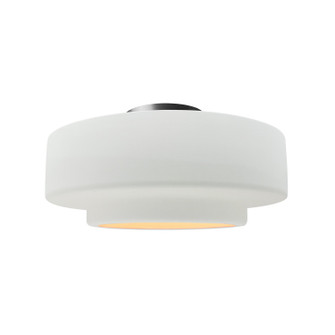 Radiance LED Semi-Flush Mount in Muted Yellow (102|CER-6363-MYLW-MBLK-LED1-700)