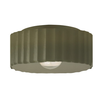 Radiance One Light Outdoor Flush Mount in Matte Green (102|CER-6187W-MGRN)