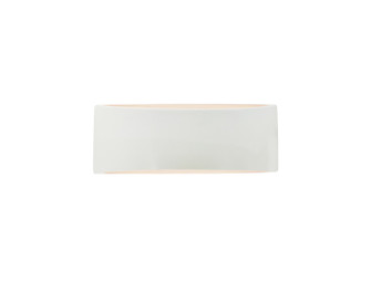 Ambiance LED Wall Sconce in Gloss White (outside and inside of fixture) (102|CER-5765-WTWT-LED2-1400)