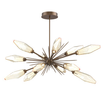 Rock Crystal LED Starburst in Flat Bronze (404|PLB0050-0A-FB-CA-001-L1)