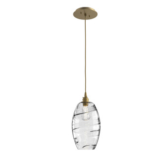 Ellisse One Light Pendant in Gilded Brass (404|LAB0035-01-GB-OC-C01-E2)