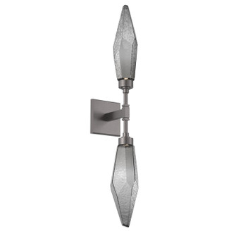 Rock Crystal LED Wall Sconce in Graphite (404|IDB0050-02-GP-CS-L1)