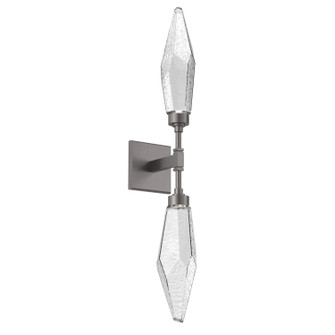 Rock Crystal LED Wall Sconce in Graphite (404|IDB0050-02-GP-CC-L3)