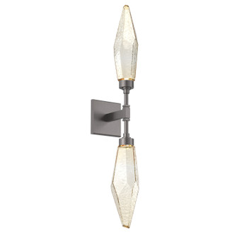 Rock Crystal LED Wall Sconce in Graphite (404|IDB0050-02-GP-CA-L3)