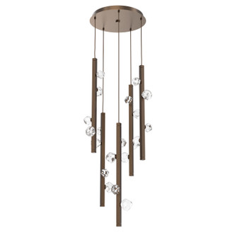 Stella LED Pendant in Flat Bronze (404|CHB0070-05-FB-CZ-CA1-L3)