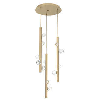 Stella LED Pendant in Gilded Brass (404|CHB0070-03-GB-CZ-CA1-L3)